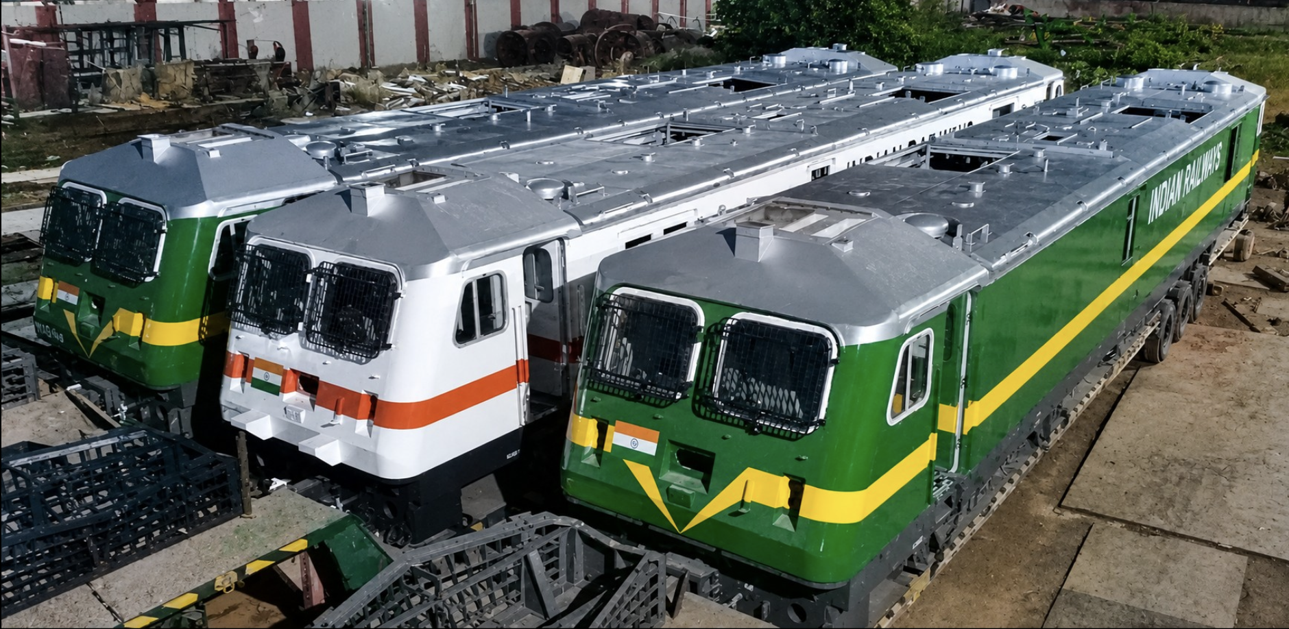 Locomotive shells manufactured by BISPCO for Indian Railways