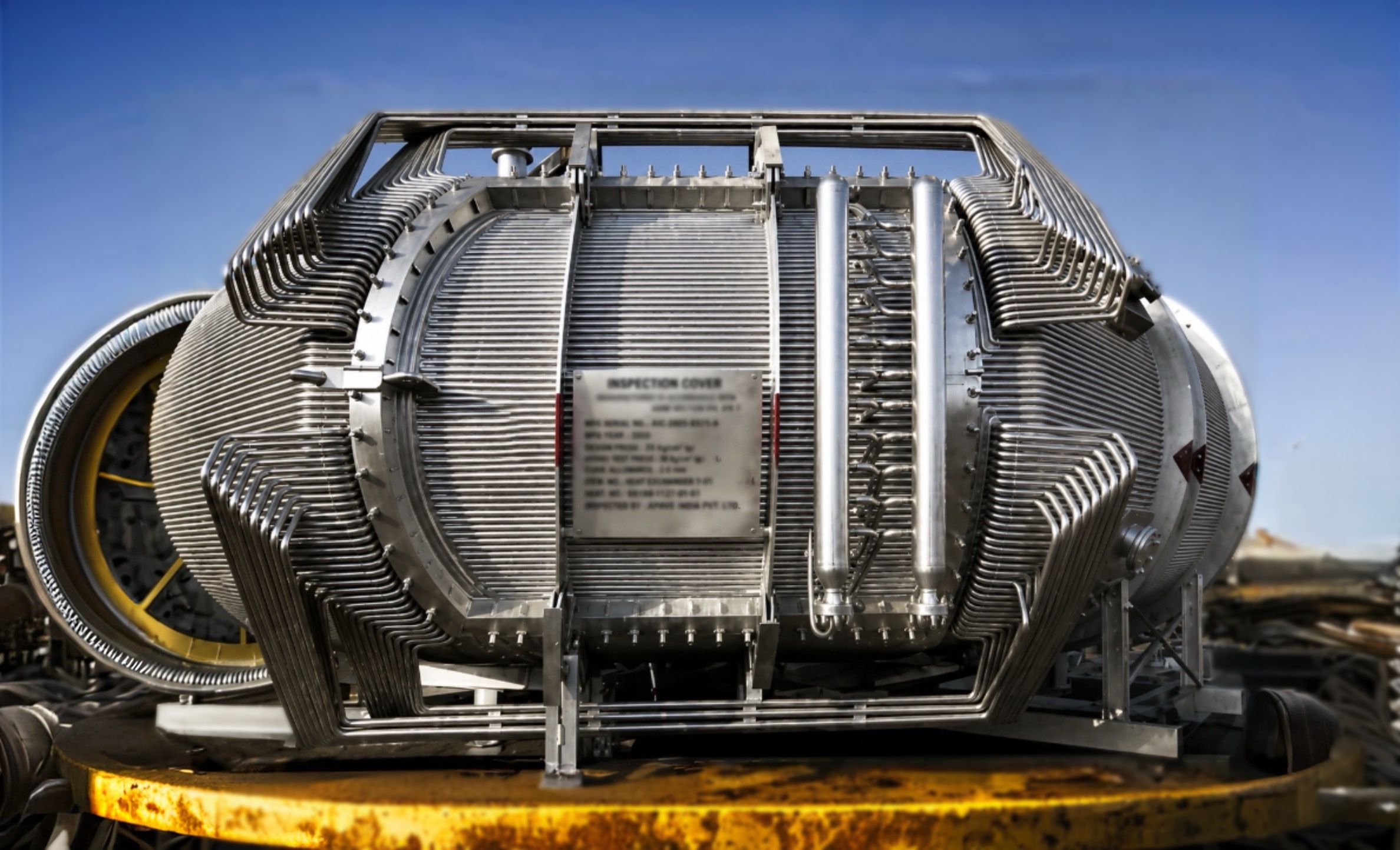 Water-cooled heat exchanger fabricated by BISPCO