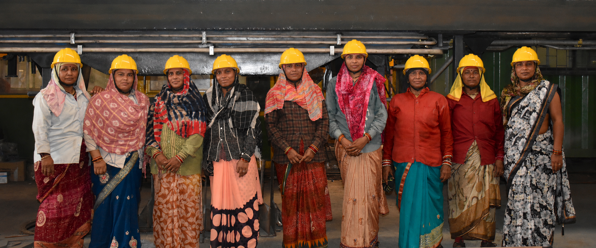 Women employees of BISPCO on the shop floor